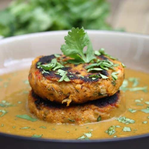 Krill and Sweet Potato Cakes