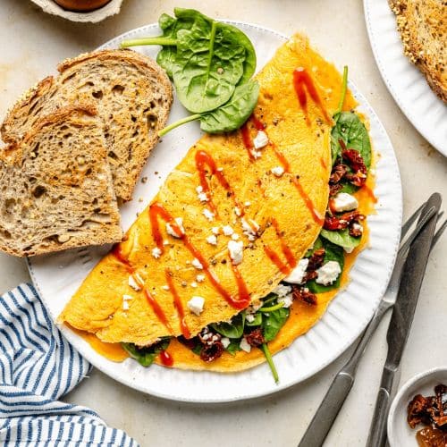 Protein-Packed Krill and Veggie Omelette Recipe