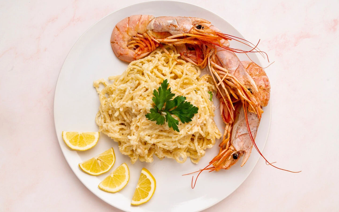Krill Meat And Lemon Pasta