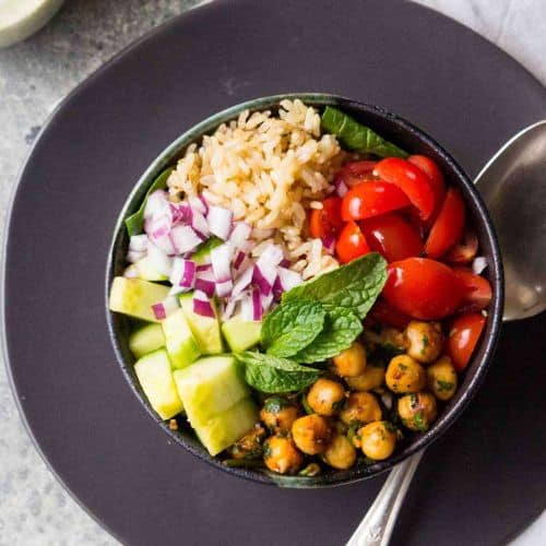 Mediterranean Chickpea Breakfast Bowl