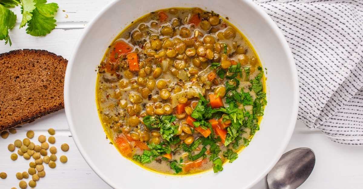 Lentil and Krill Meat Soup