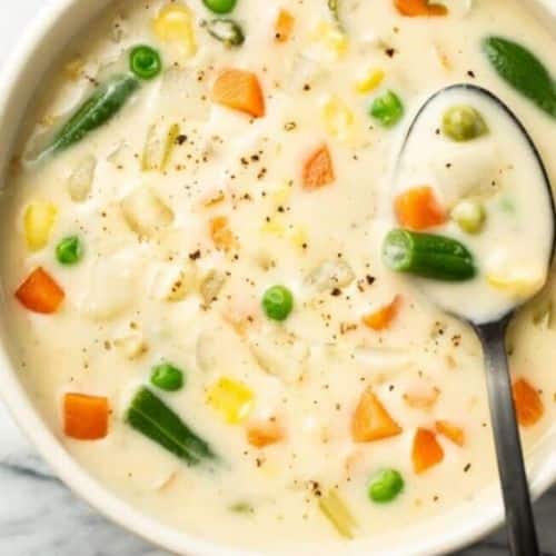 Creamy Krill Soup with Vegetables