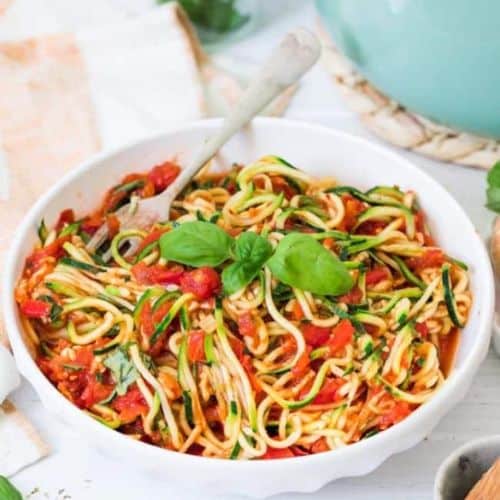 Spicy Krill and Zucchini Noodles