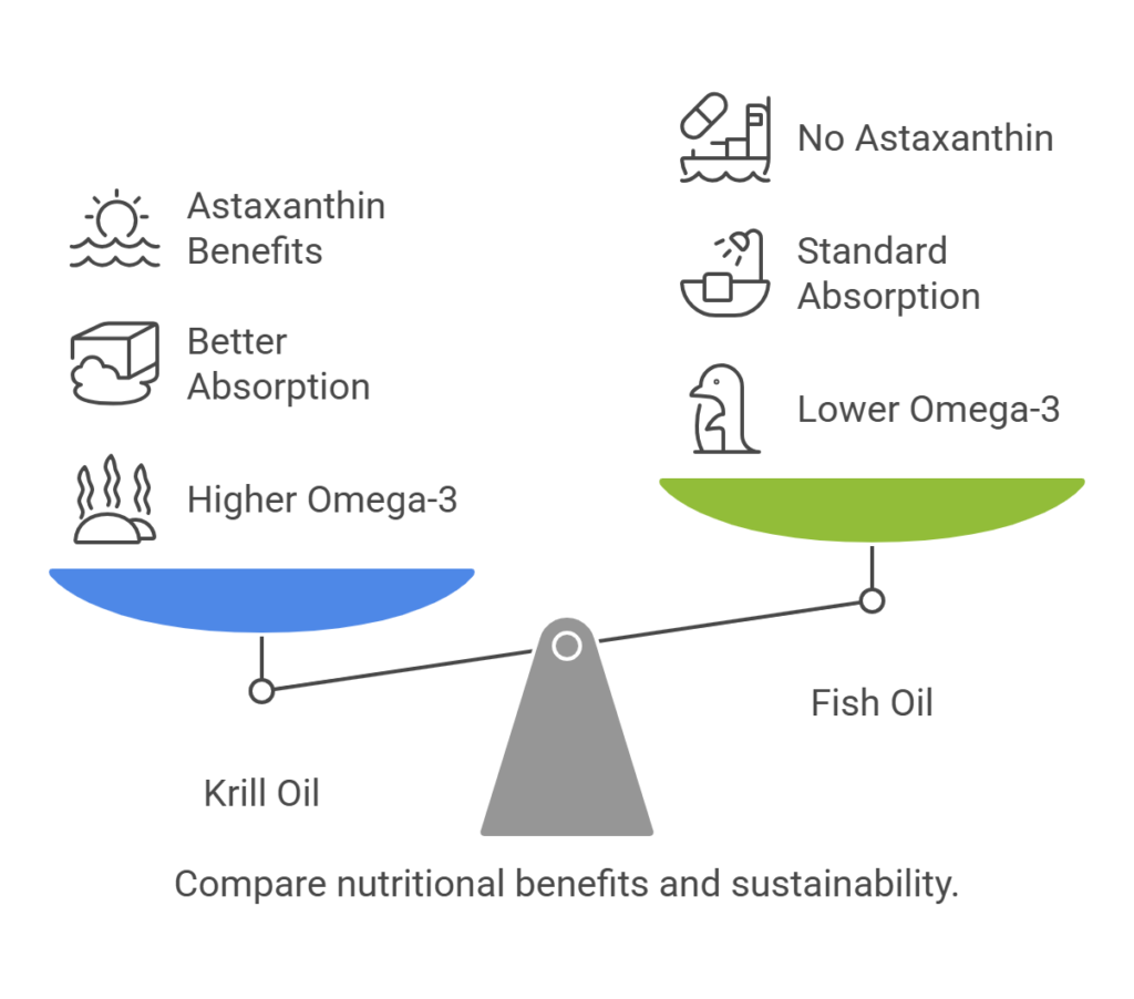 Krill Oil vs. Fish Oil: A Comparison of Nutritional Benefits