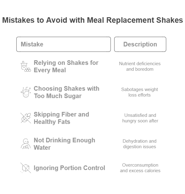 Common Mistakes to Avoid When Using Meal Replacement Shakes